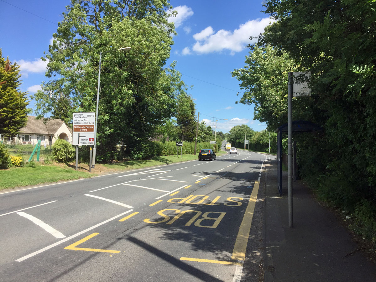 Burnham Road prior to August 2017